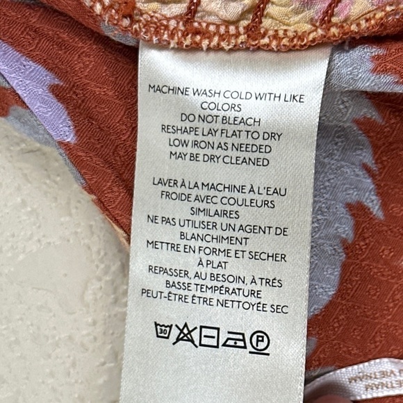 Free People Ava Floral Print Reversible Micro Top Size Small Women - Picture 9 of 12